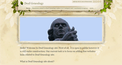 Desktop Screenshot of deafgenealogy.com