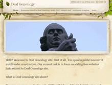 Tablet Screenshot of deafgenealogy.com